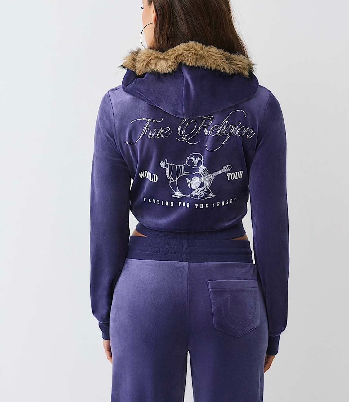 [새제품] 트루 릴리전 퍼 트림 벨루아 셋업 상품이미지1