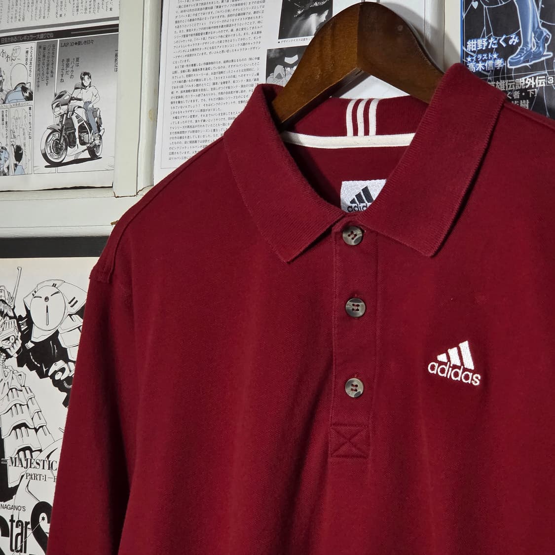 아디다스 일본판 레드 카라 PK 롱슬리브 상품이미지3