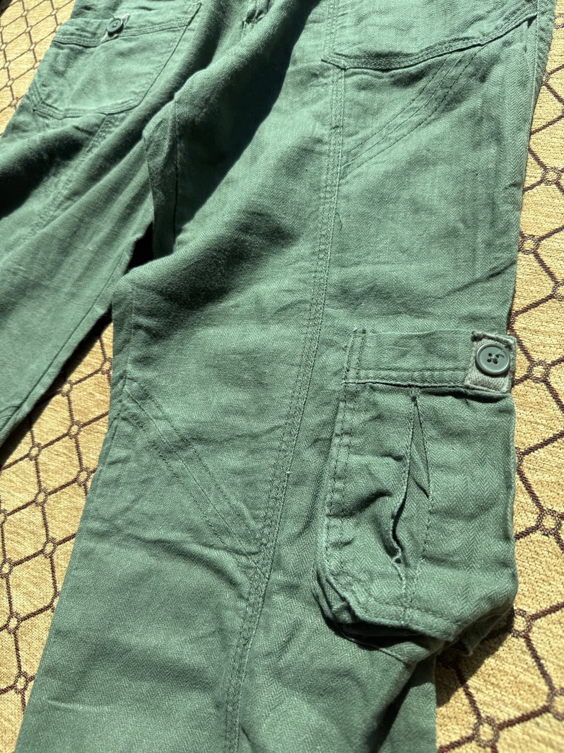 카키 디테일 데님 상품이미지5