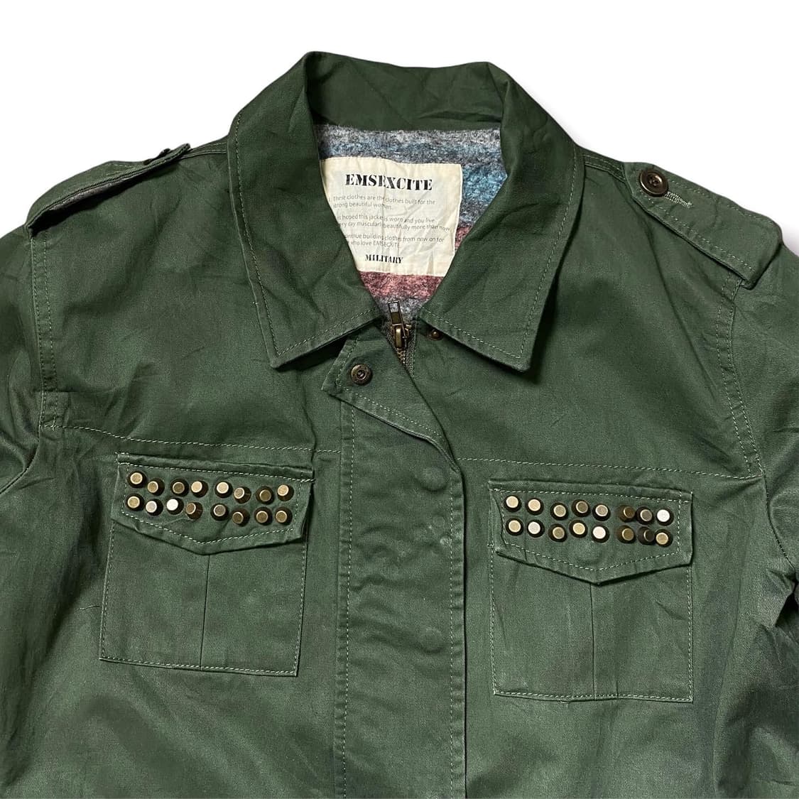 Ems Excite 스터드 밀리터리 블랭킷 자켓 상품이미지3
