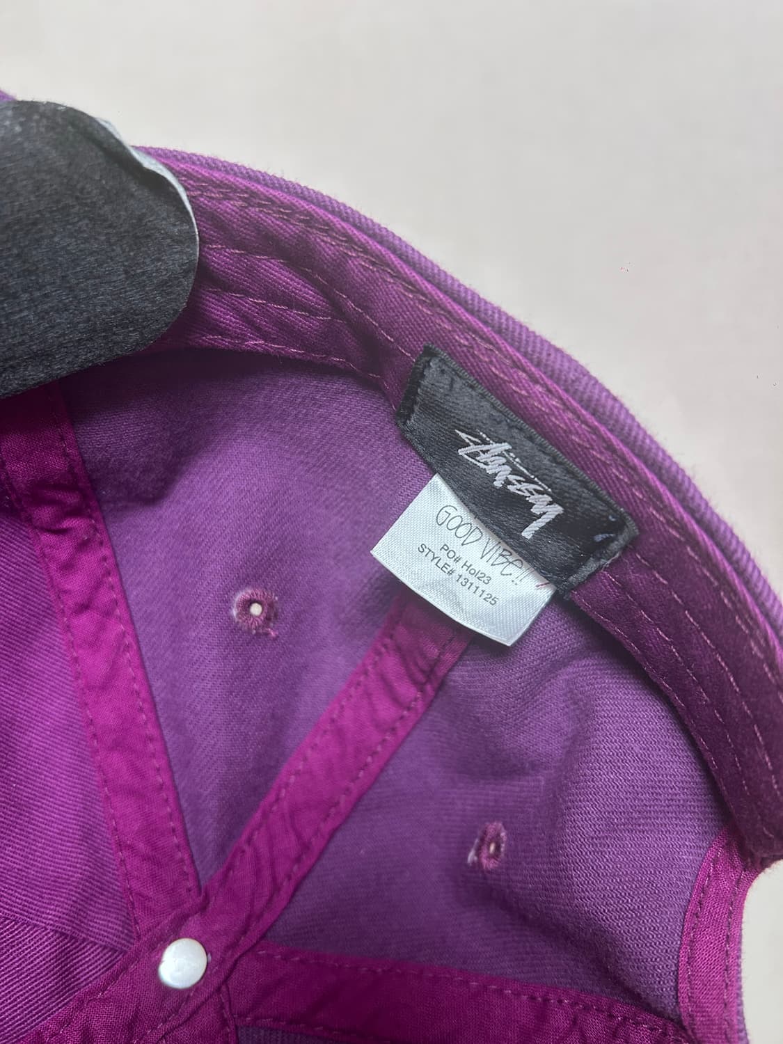 스투시 퍼플 볼캡 모자 상품이미지2