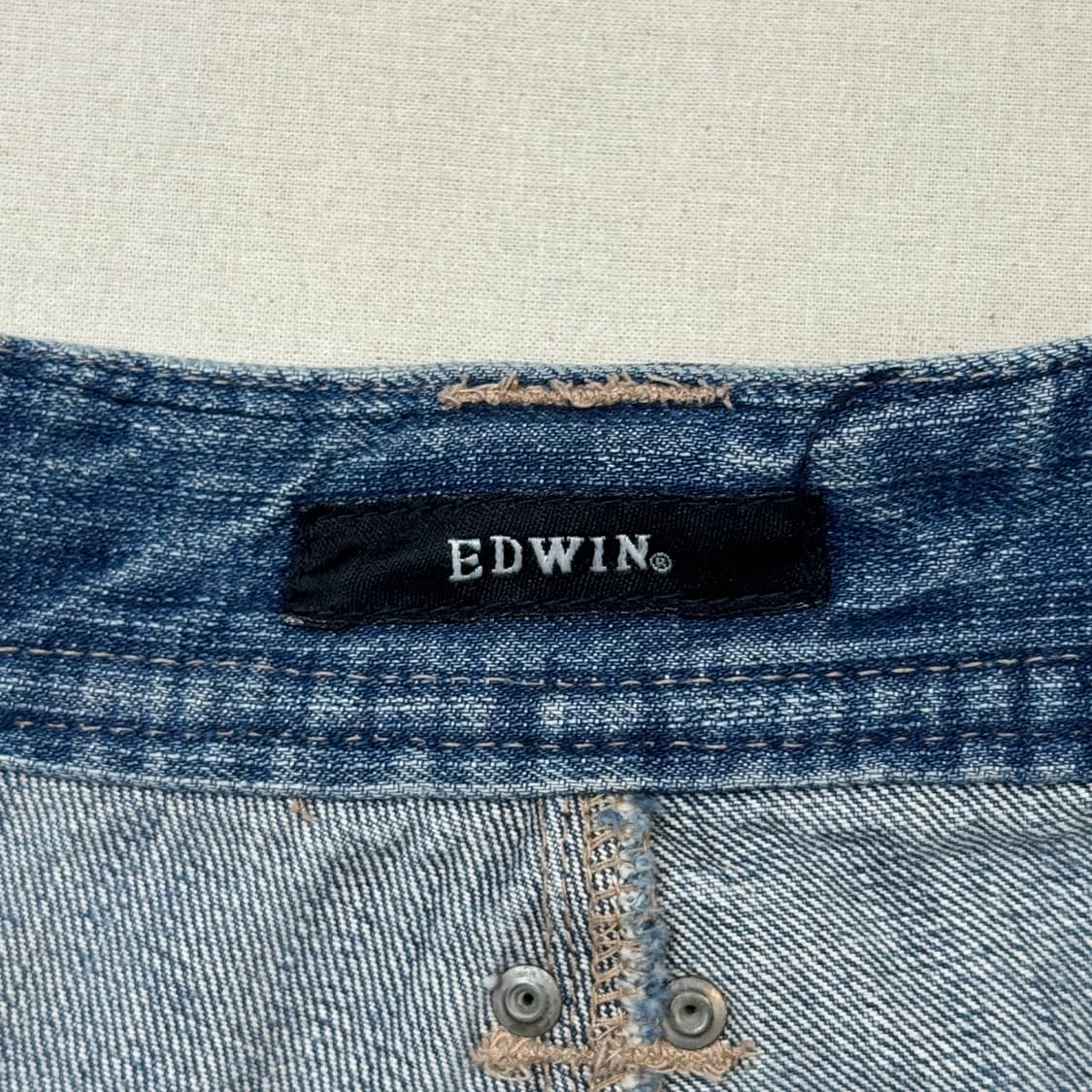 34inch) EDWIN 에드윈 데님 버뮤다 카고 팬츠 7부 바지 상품이미지8