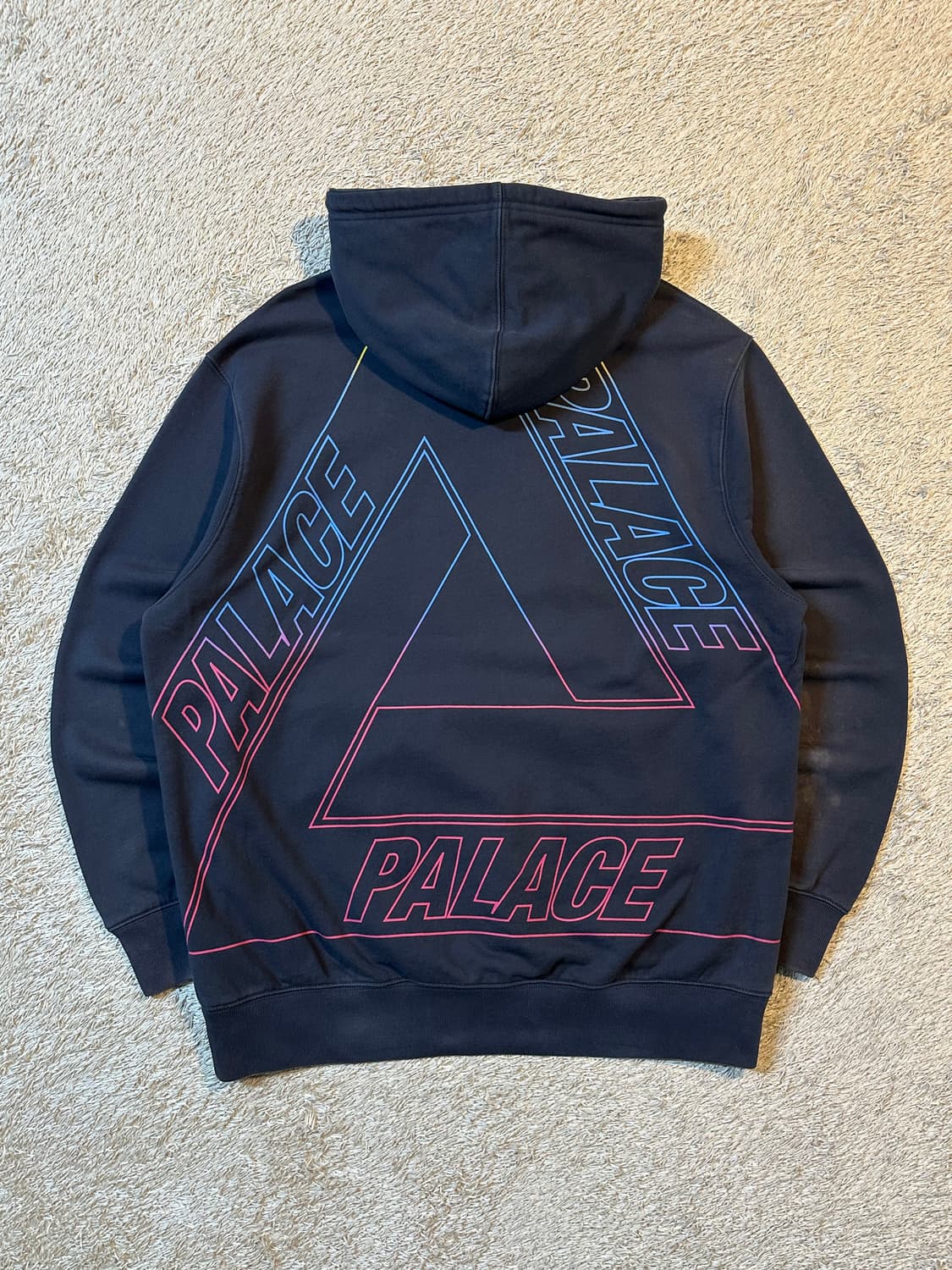 19FW 팔라스 PALACE 리니어 트리플 페이드 후드티 네이비 상품이미지1
