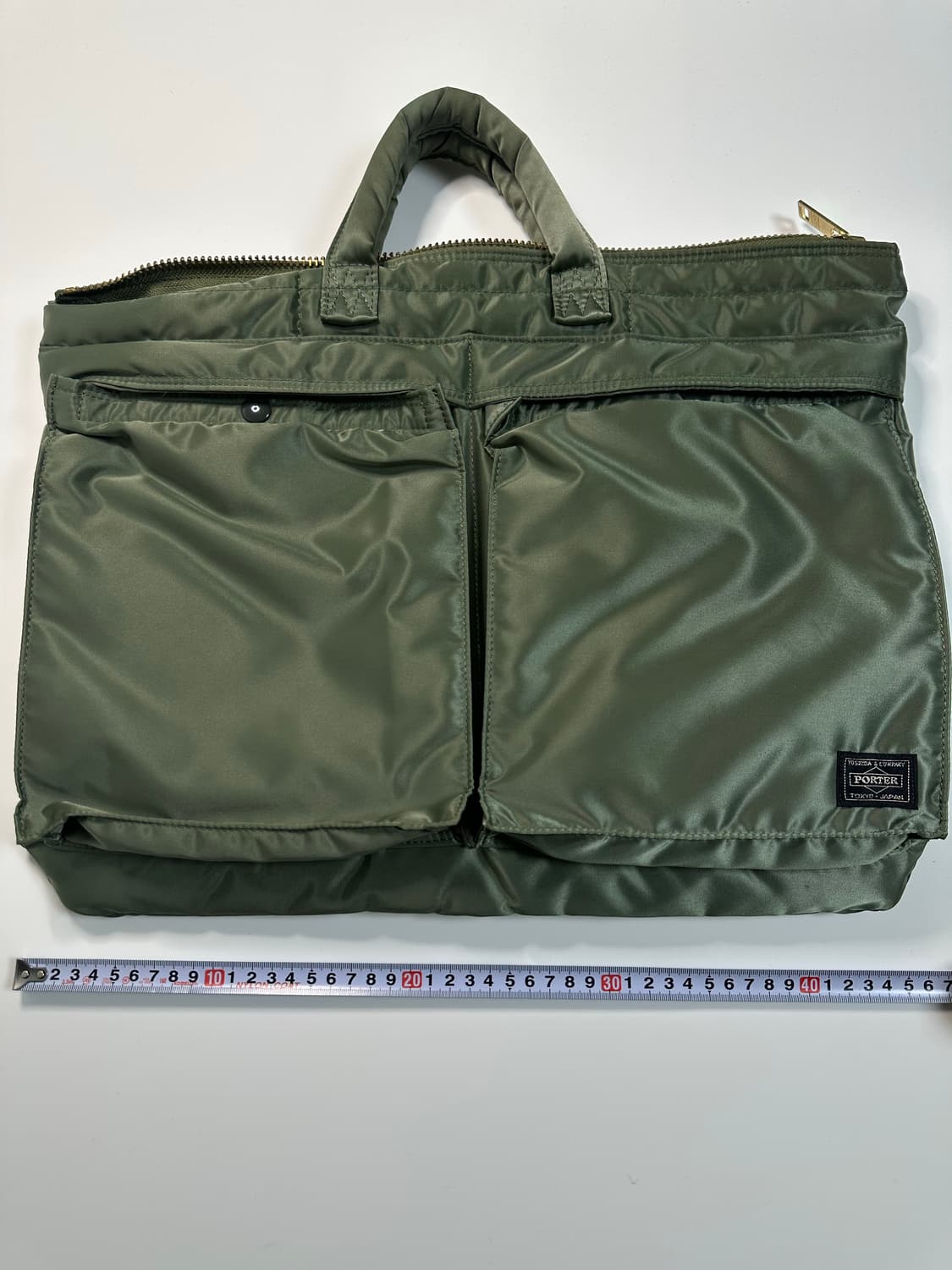 요시다포터 브리프케이스 세이지그린 상품이미지6