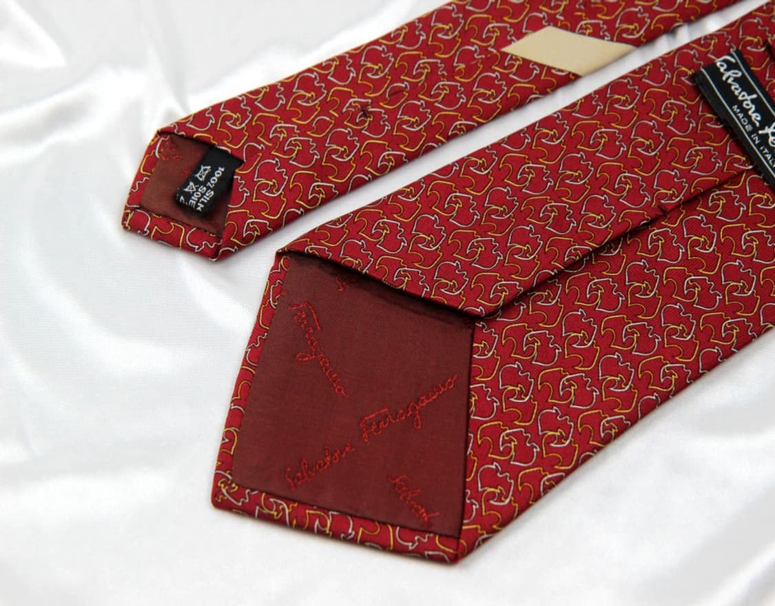 페라가모 9.5cm A+등급 남자 명품 넥타이 상품이미지4