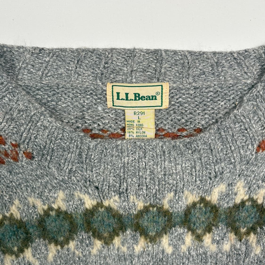 80s L.L.beam flower pattern sweater knit 상품이미지3