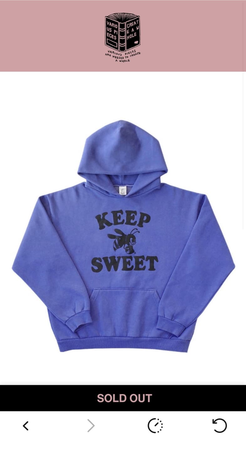 컬렉트피시스 KEEP SWEET 후드 상품이미지1