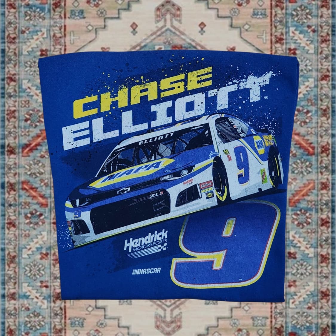NASCAR 체이스 엘리엇 9번 레이싱 그래픽 티셔츠 M 상품이미지3