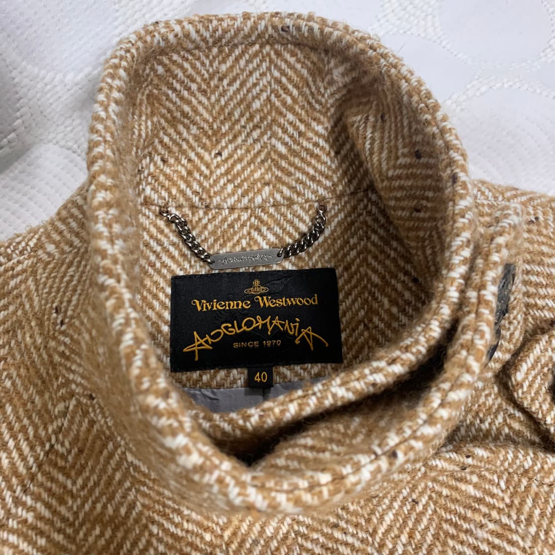 비비안 웨스트우드 나이트 디테일 울 니트 롱 코트 상품이미지8