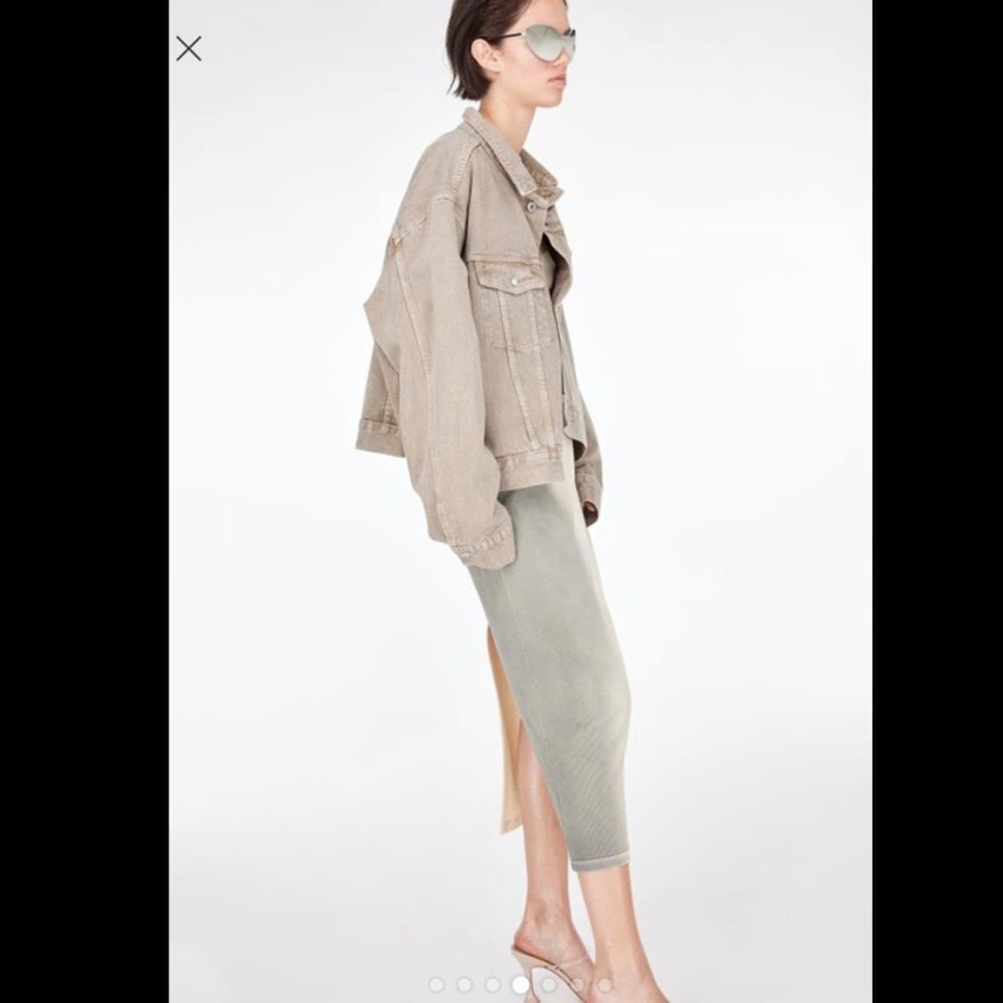 h&m 에이치앤엠 리브드 펜슬 스커트 (새상품) 상품이미지9