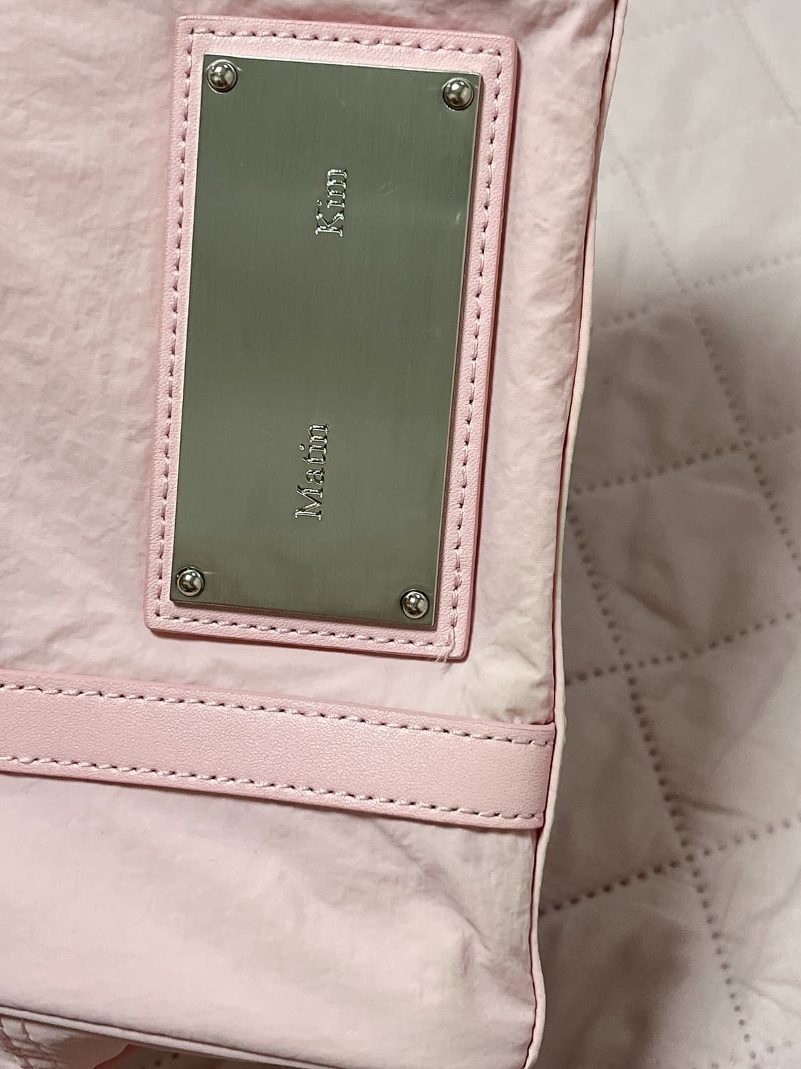 마뗑킴 베이비 토트백 핑크 단종색상 상품이미지3