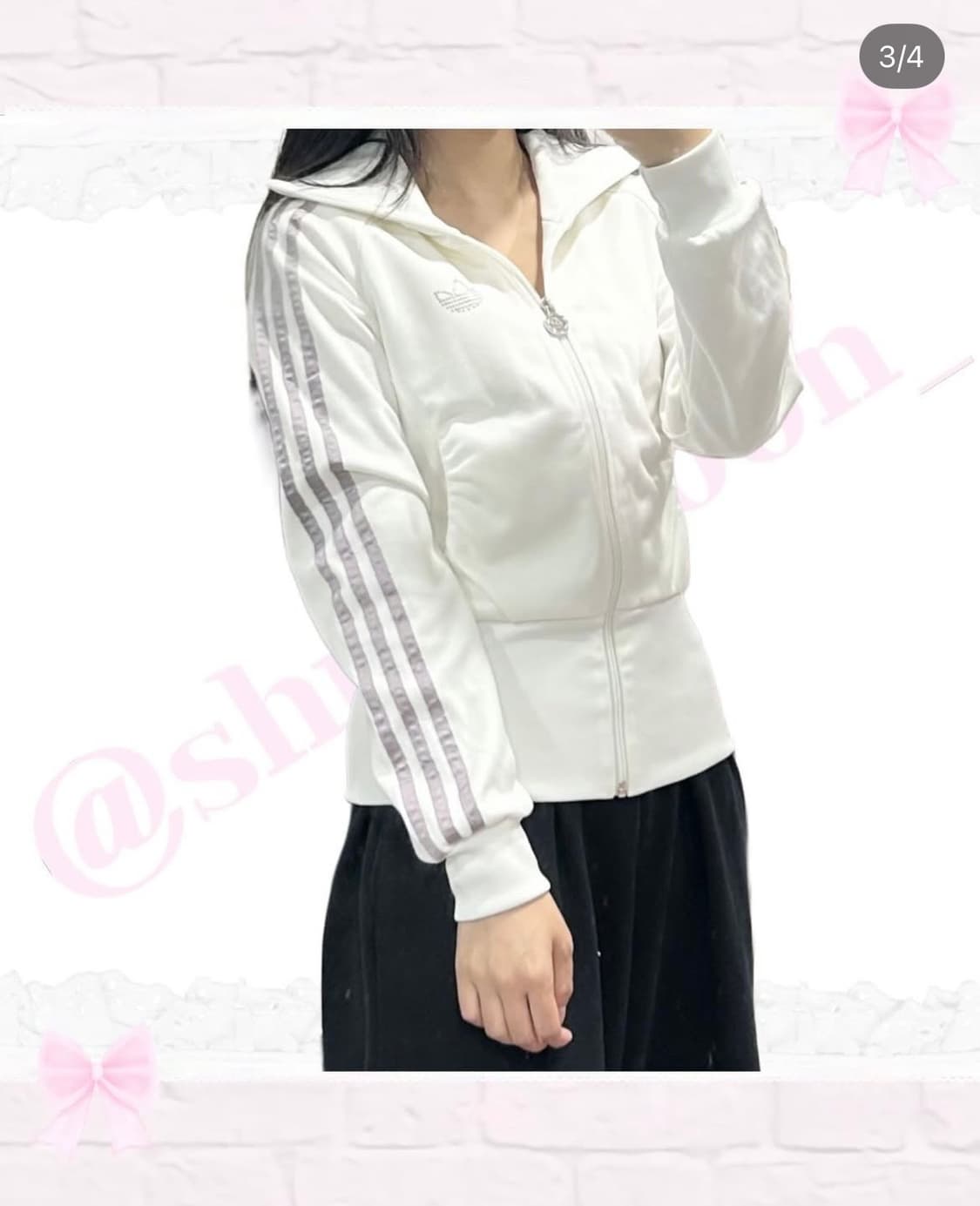 아디다스 갸루 큐빅 져지 화이트 y2k 상품이미지3