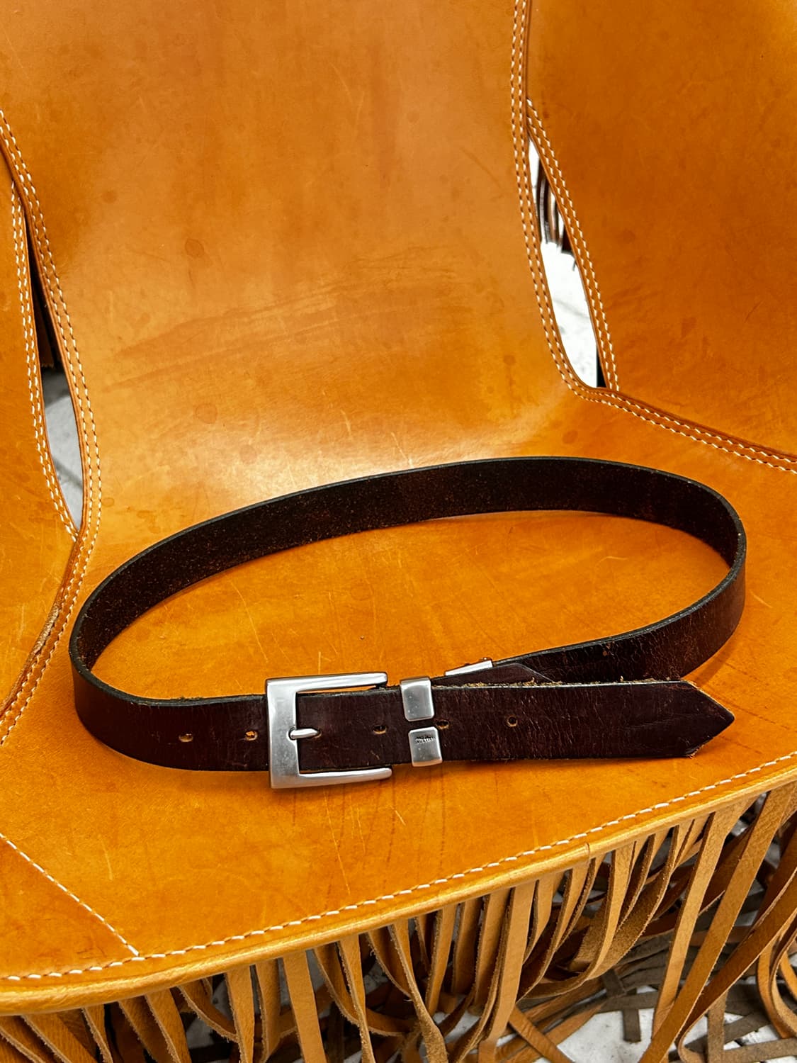 장 폴 고티에 레더 벨트 상품이미지2