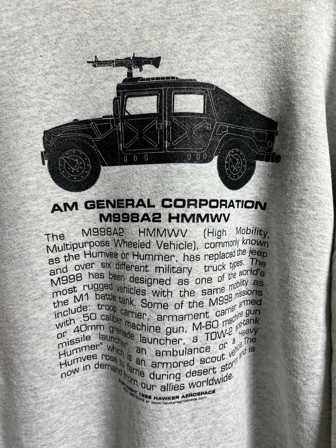 빈티지 1996 제네럴 해머 지프 맨투맨 상품이미지6