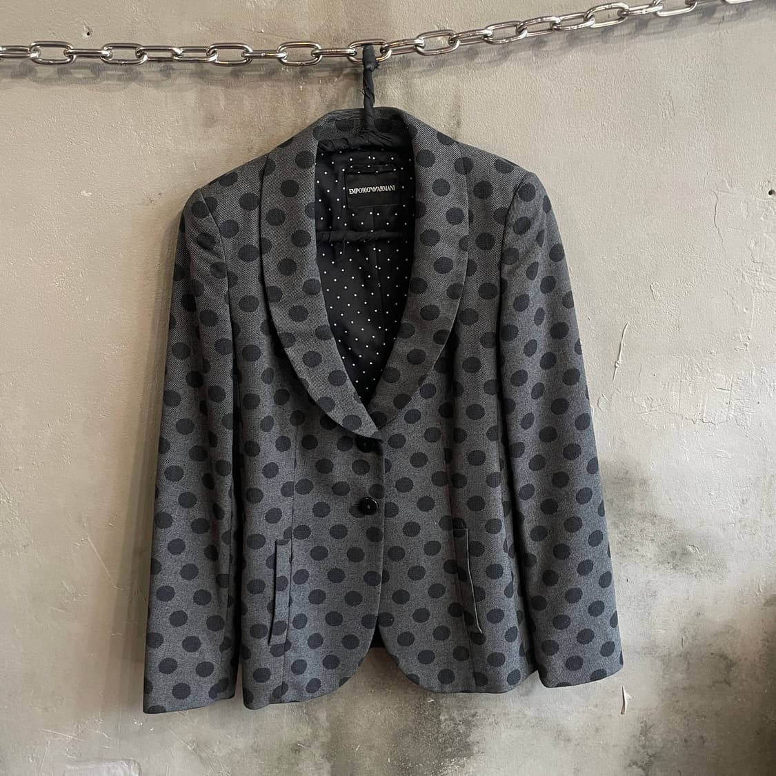 12AW 엠포리오 아르마니 폴카 도트 블레이저 상품이미지1