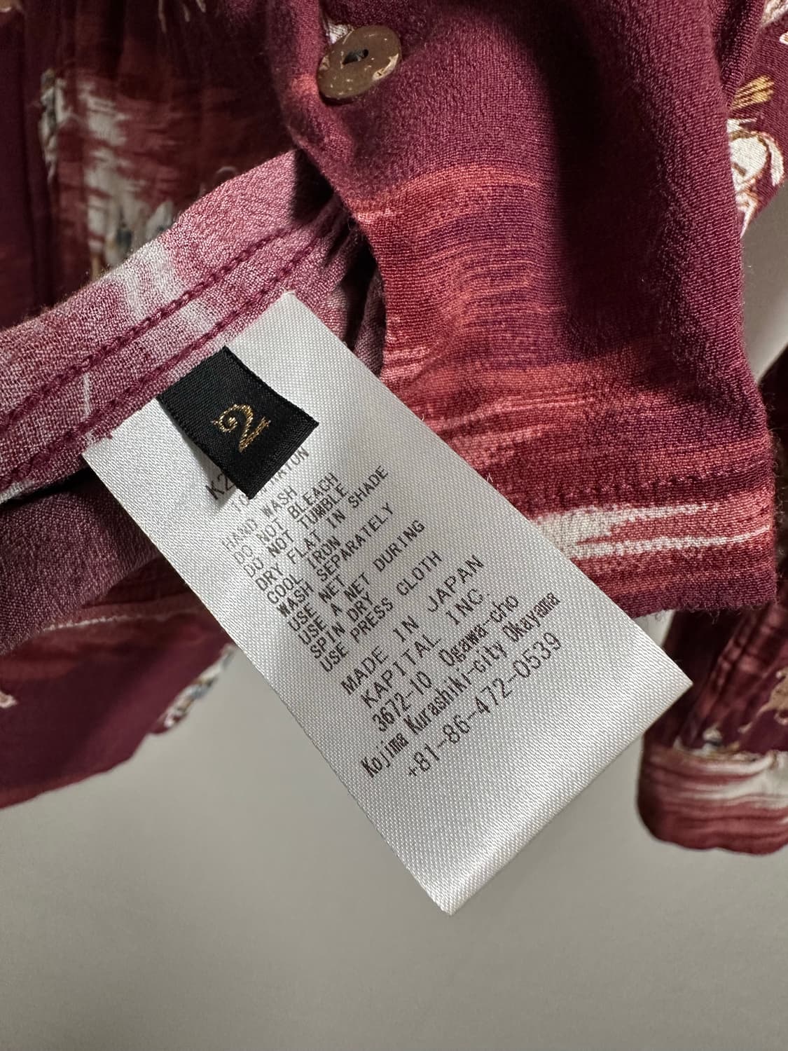 캐피탈 카미카제 레이온 셔츠 상품이미지4