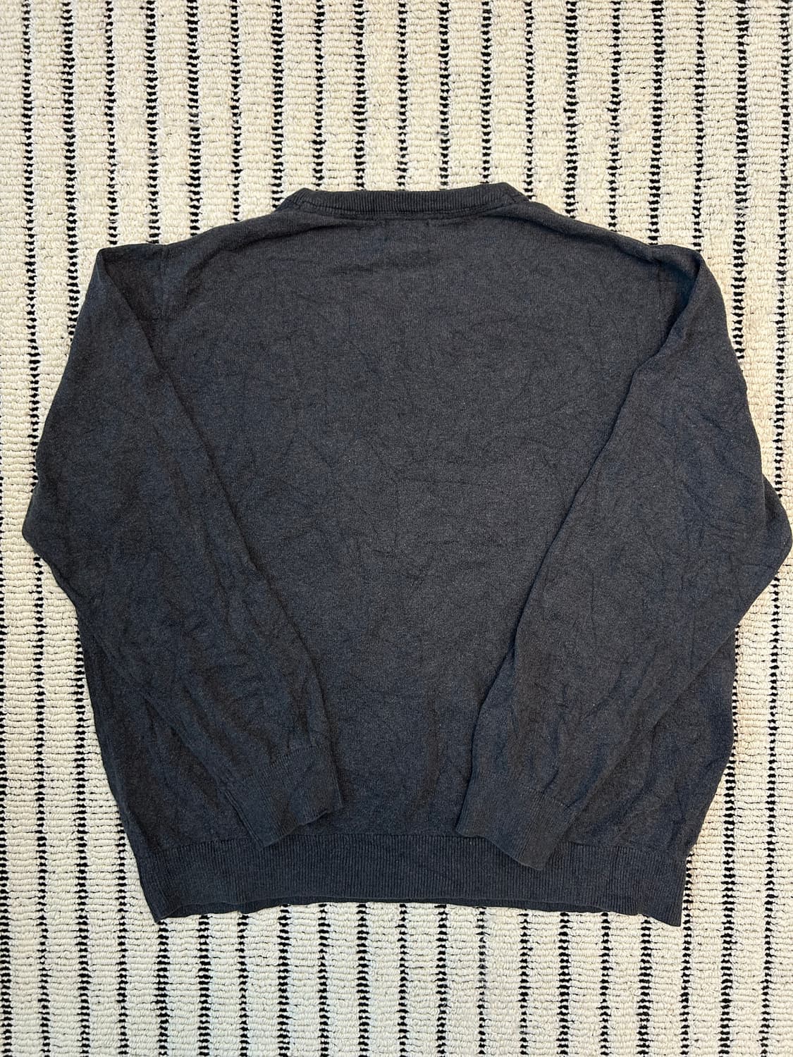 엘엘빈 (LLBean) 챠콜 브이넥 니트 (코튼+캐시미어) 상품이미지5