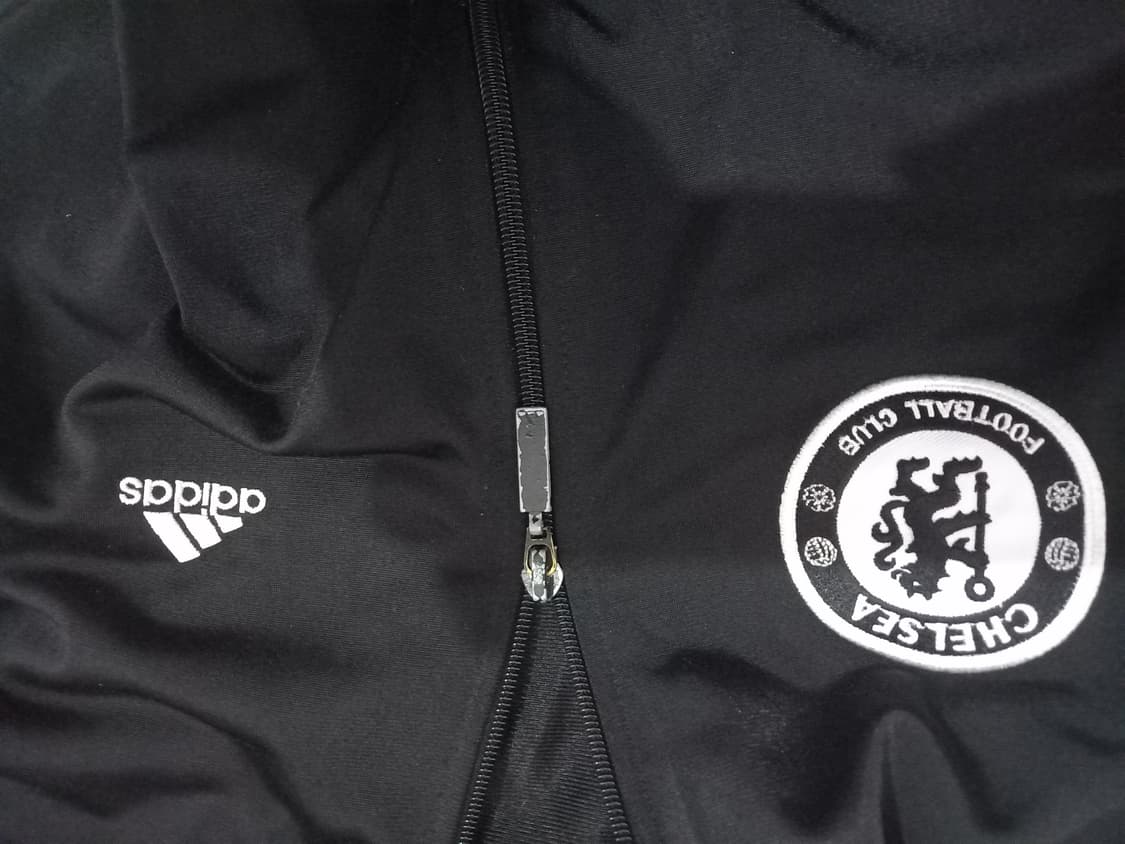 아디다스 첼시 블랙 검흰 트랙탑 저지 져지집업 90/S 상품이미지2