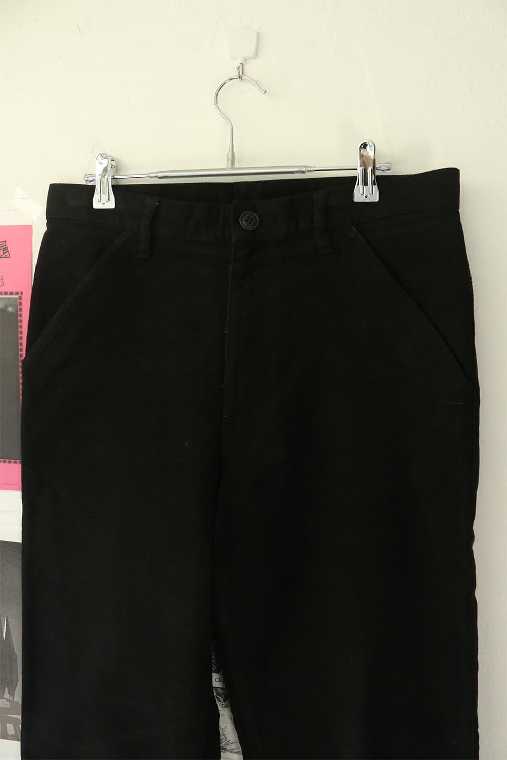 꼼데 가르송 옴므 플러스 블랙 코튼 팬츠 상품이미지4