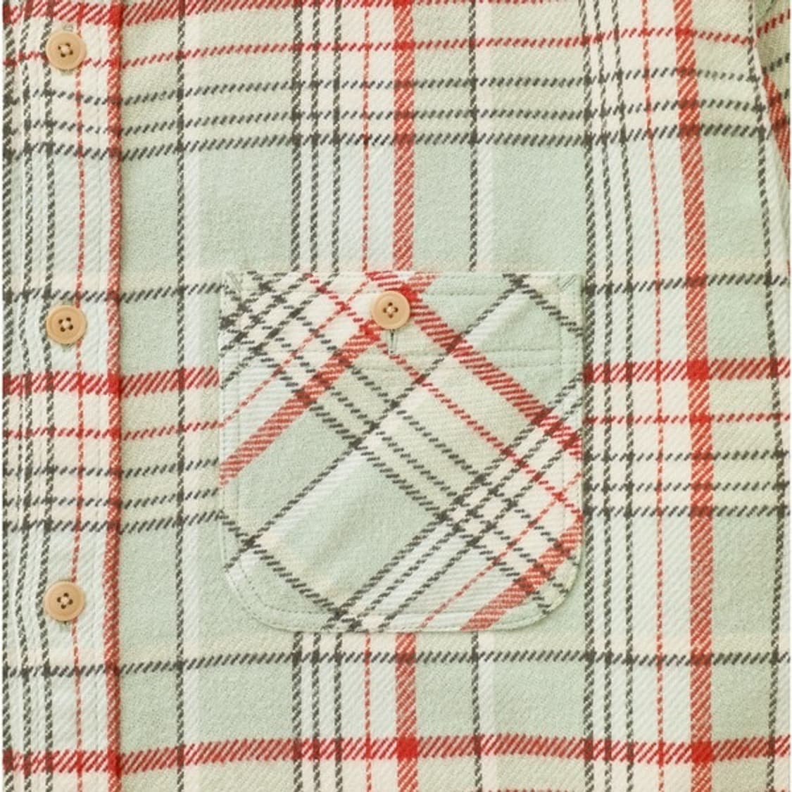 Khakis Brushed Plaid Shirt Pale Green 상품이미지2