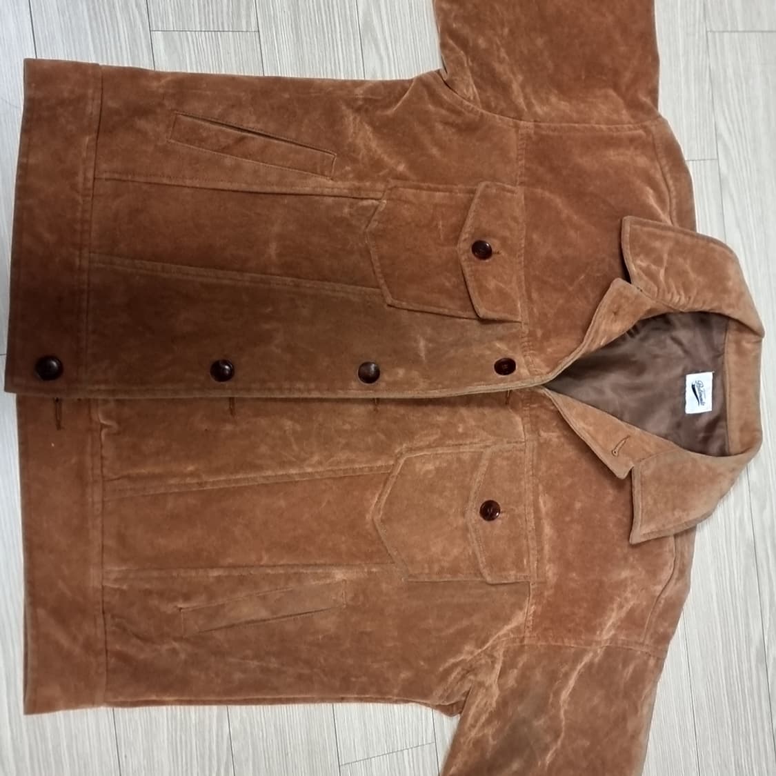 파르티멘토 브라운 스웨이드 가죽 트러커 자켓(100-105) 상품이미지9