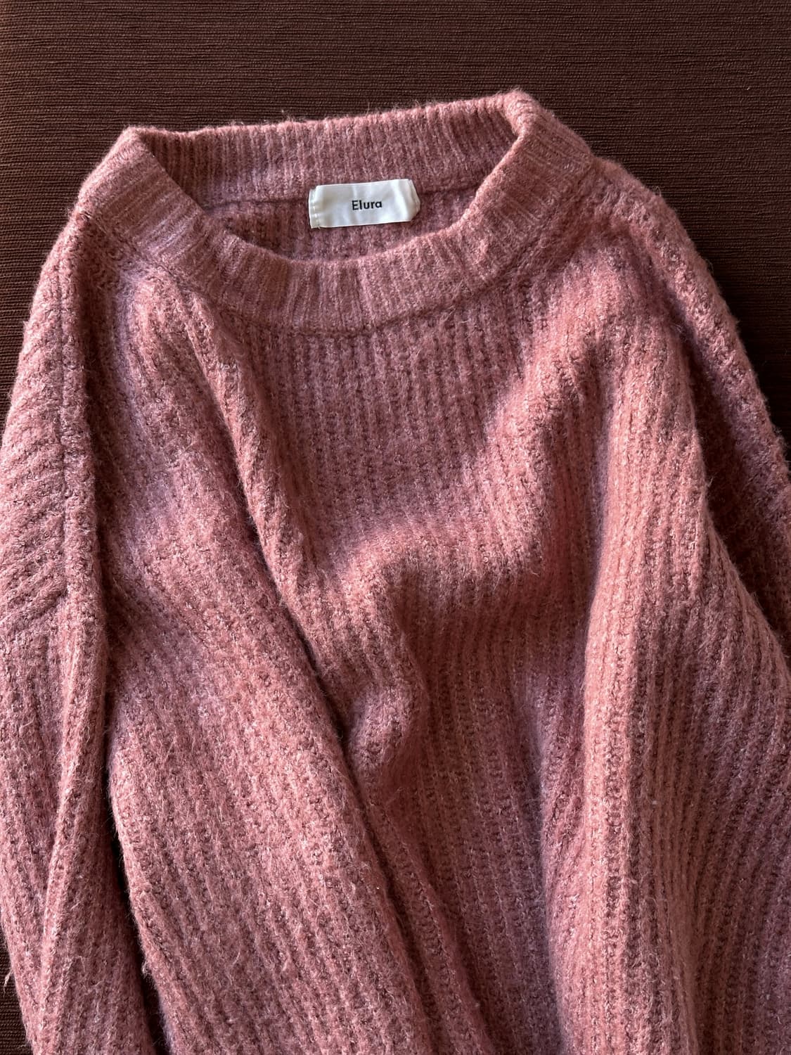 Brushed fabric rib wide knit P/O 상품이미지4