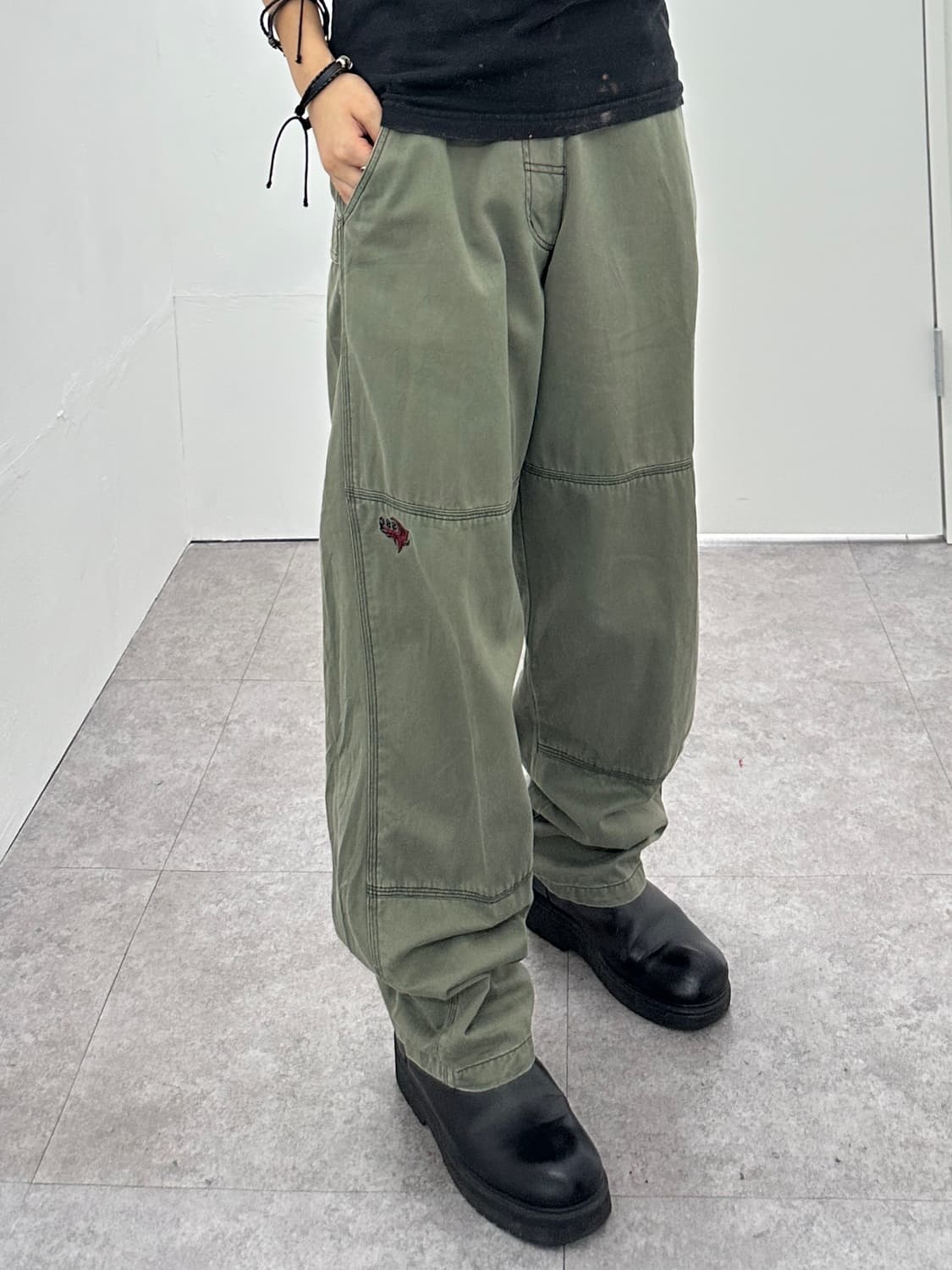 빈티지 카펜더 팬츠 카키 상품이미지2