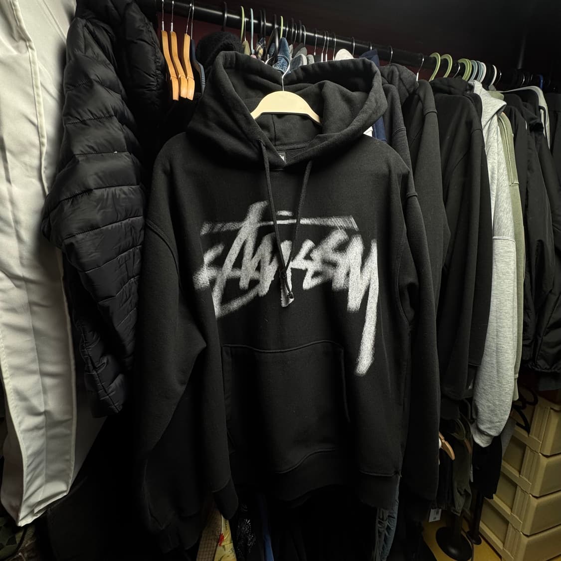 스투시 디지스탁 후드티 L 사이즈 급처 상품이미지1