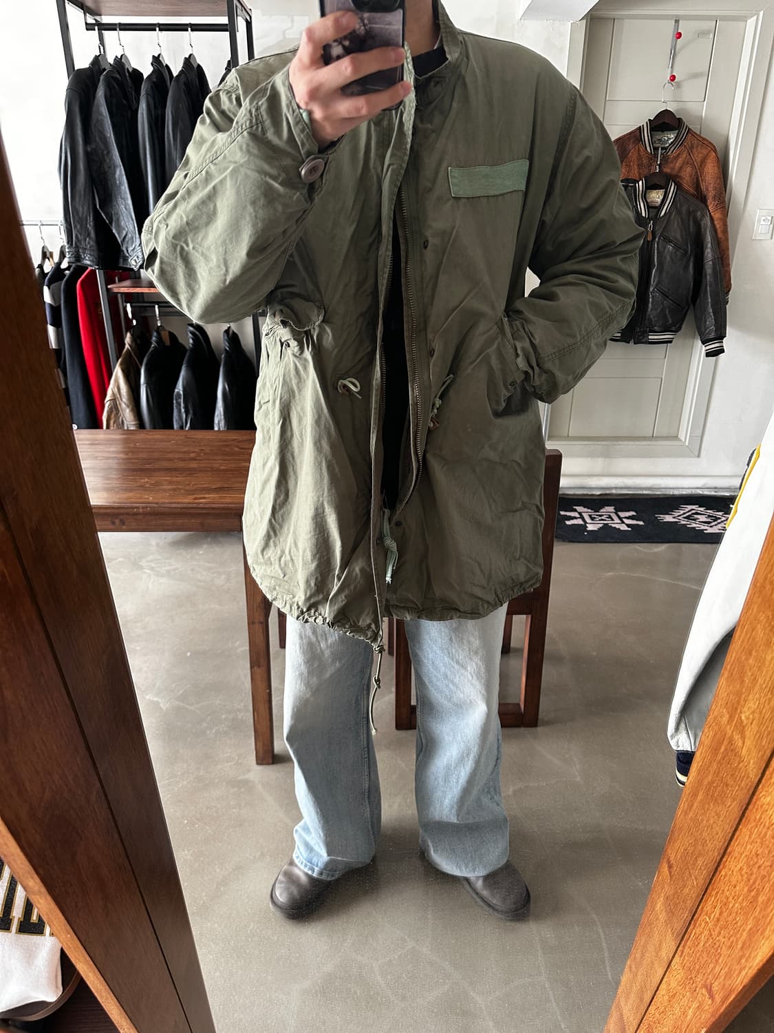 70s us army m65 피쉬테일 개파카 자켓 상품이미지5