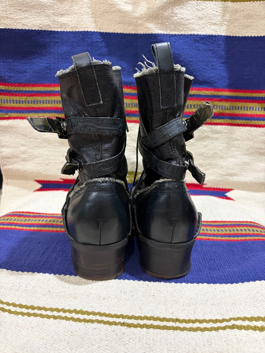 Western lace up grunge brass boots  상품이미지4