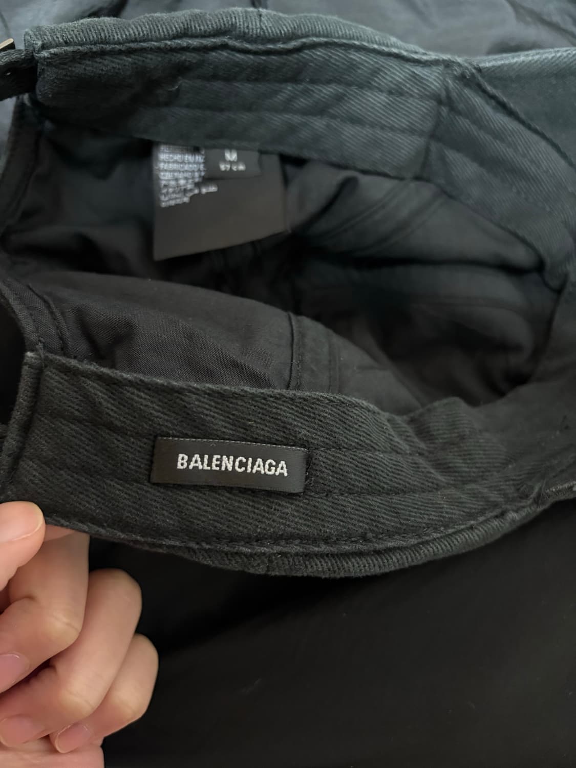 발렌시아가 데님 베이스볼 캡 M사이즈 상품이미지3