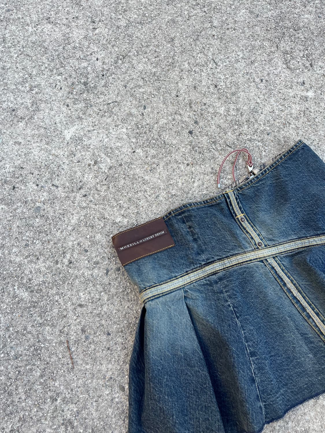 MOZZILLO (Made in Italy) 데님 스커트 상품이미지4
