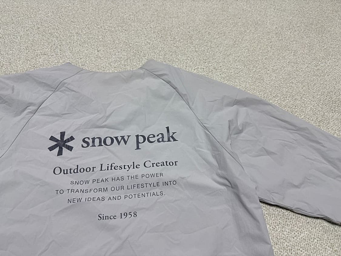 스노우피크 씬테크 우븐 매쉬 맨투맨 티셔츠 남성용 95사이즈 상품이미지3