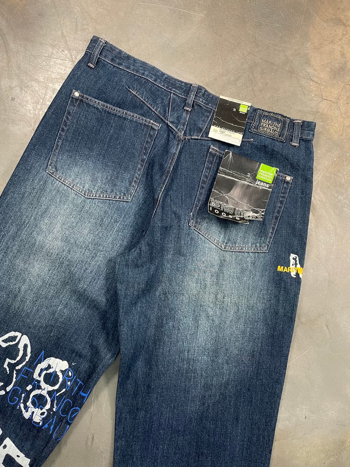 00s 마리떼 프랑소와저버 데드스탁 와이드 데님 팬츠 상품이미지6