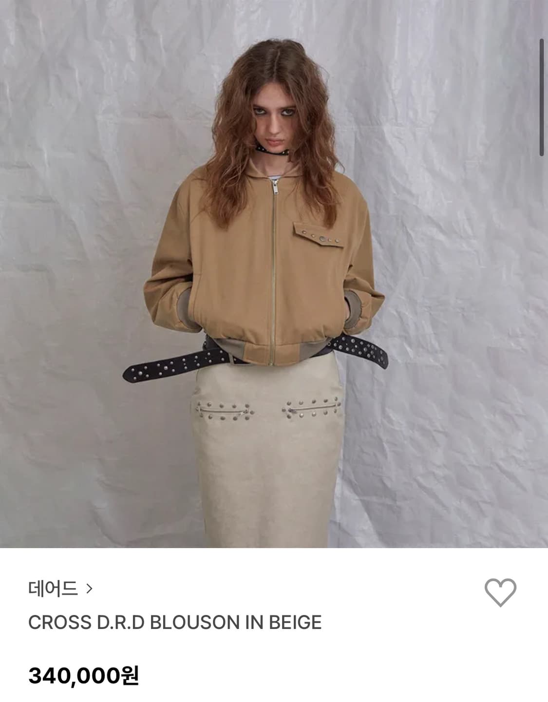 데어드 Cross D.R.D blouson beige 상품이미지3