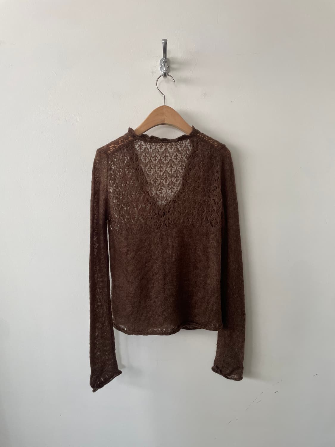 vintage frillneck string mohair cardigan 상품이미지6