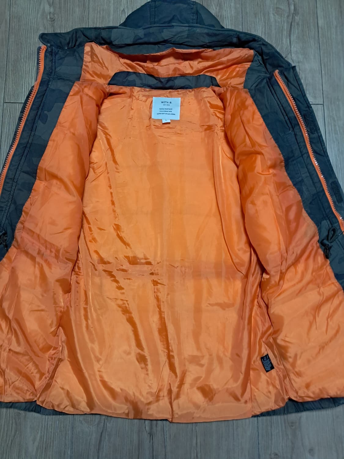 WITH B. 패딩 파카 L 상품이미지8