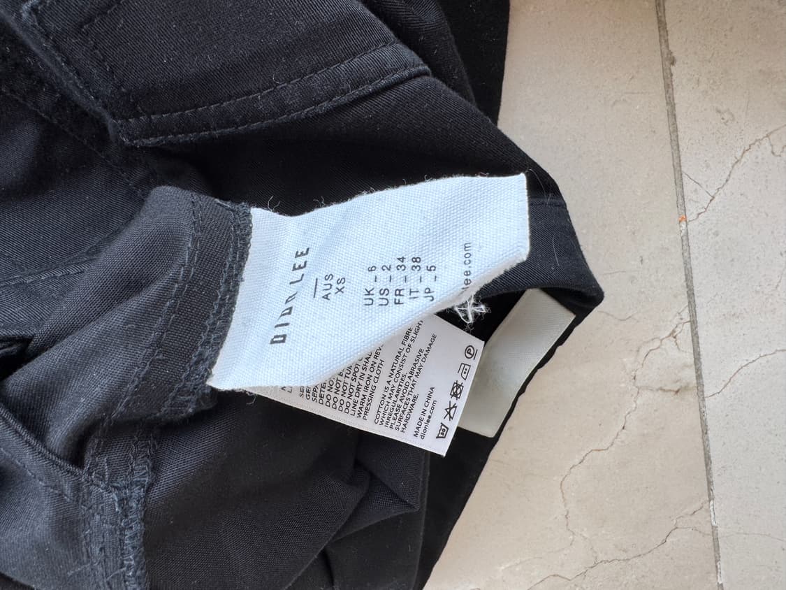 디온리 Dion Lee 파라슈트 코튼 팬츠 블랙 xs 상품이미지6