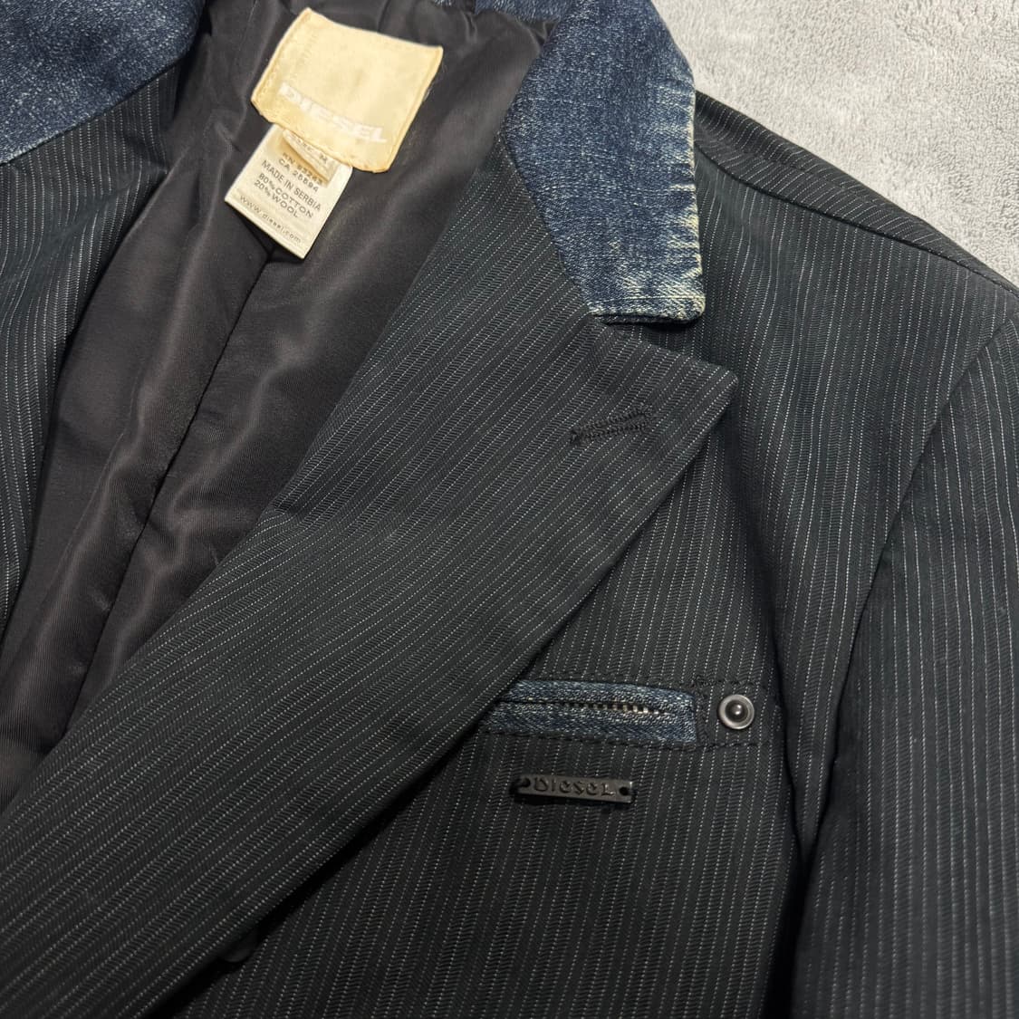 DIESEL Japan 데님 카라 스프라이트 블레이저  상품이미지3