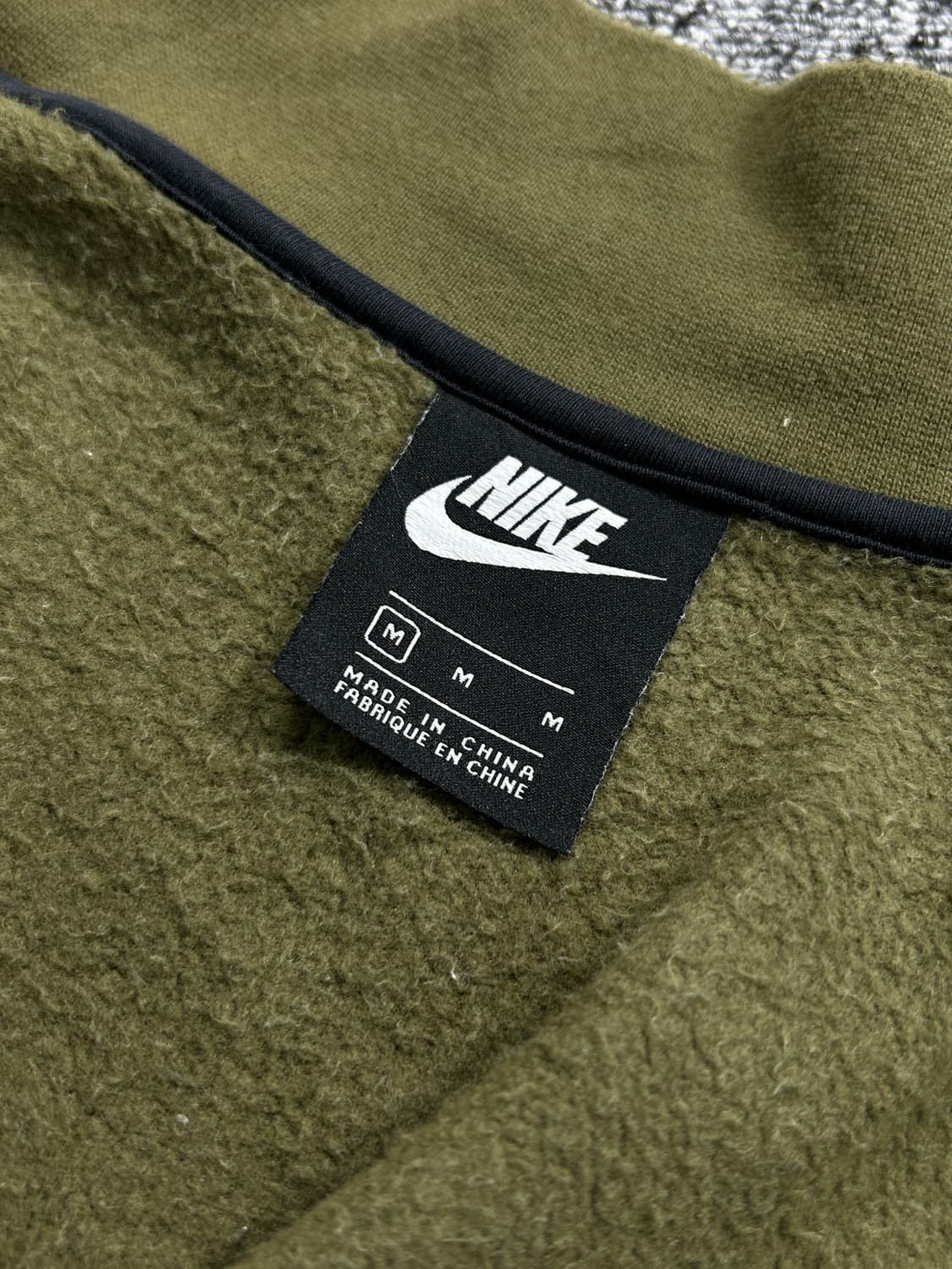 나이키 네이비 카키 배색 자켓 져지 M  상품이미지8