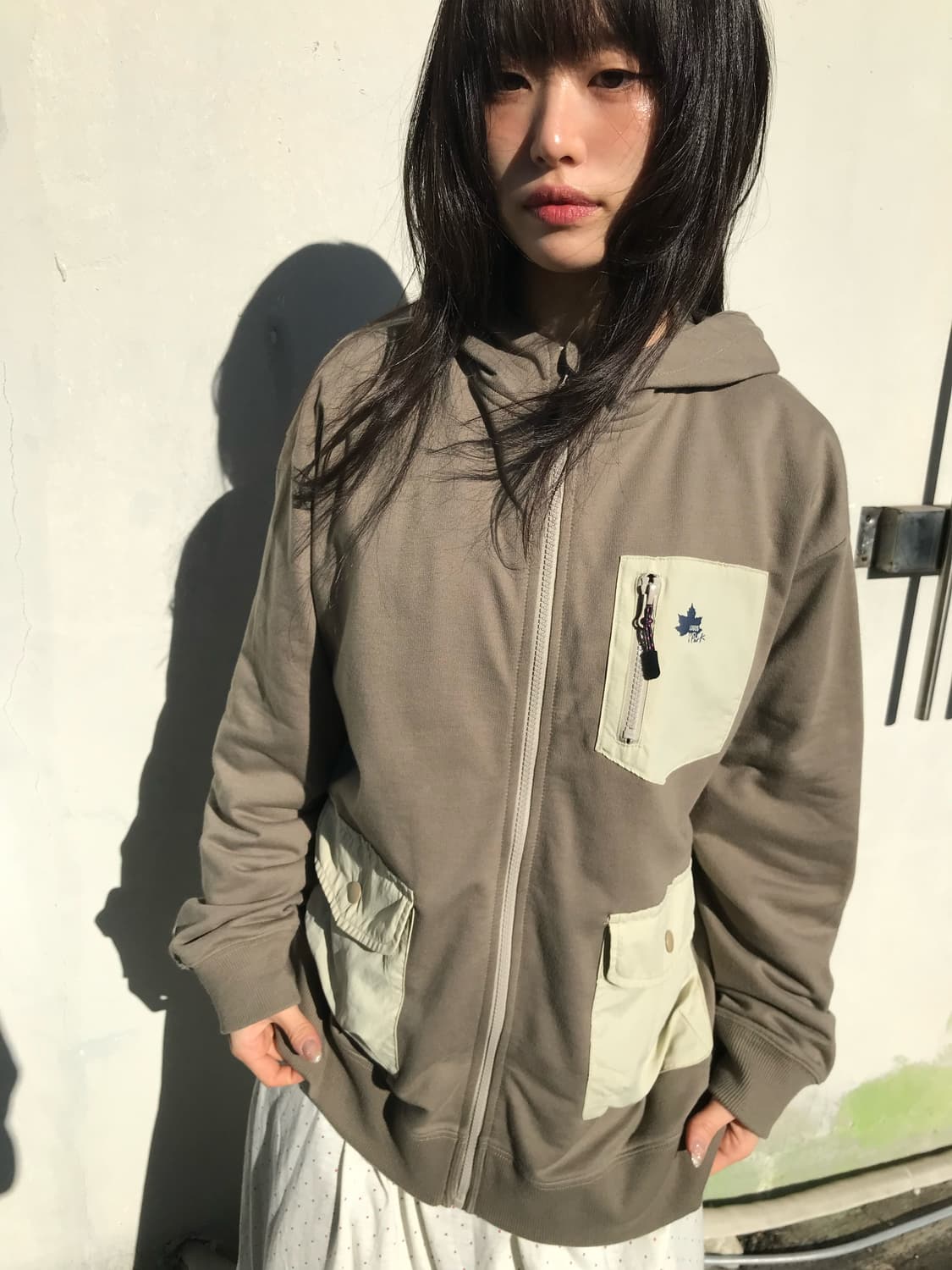 Logos Park 포켓 후드 집업 상품이미지1