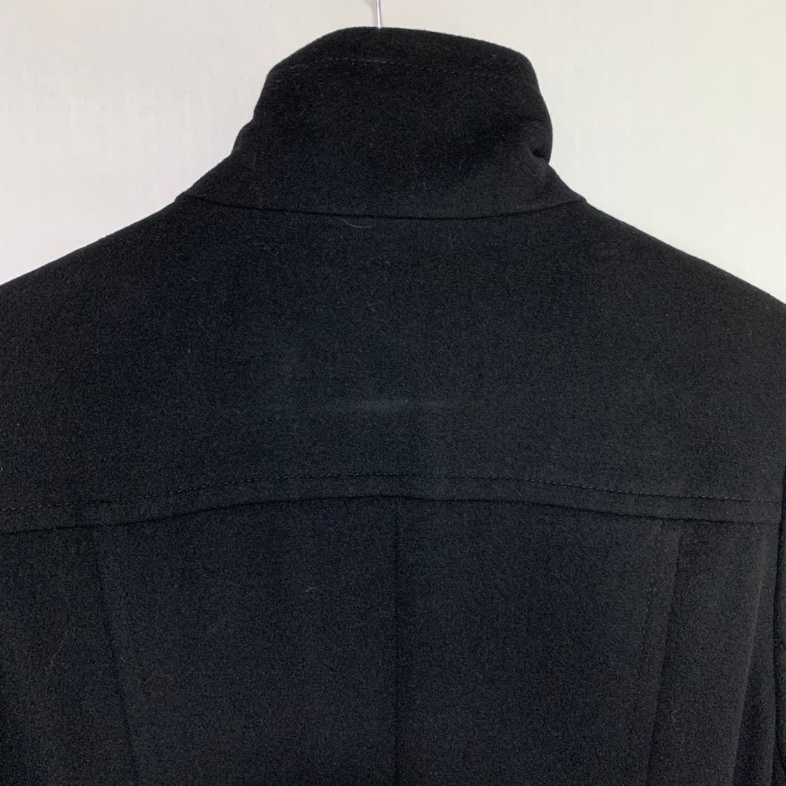 일본 빈티지 하이넥 블랙 벨트 캐시미어 100% 여성 코트 상품이미지6