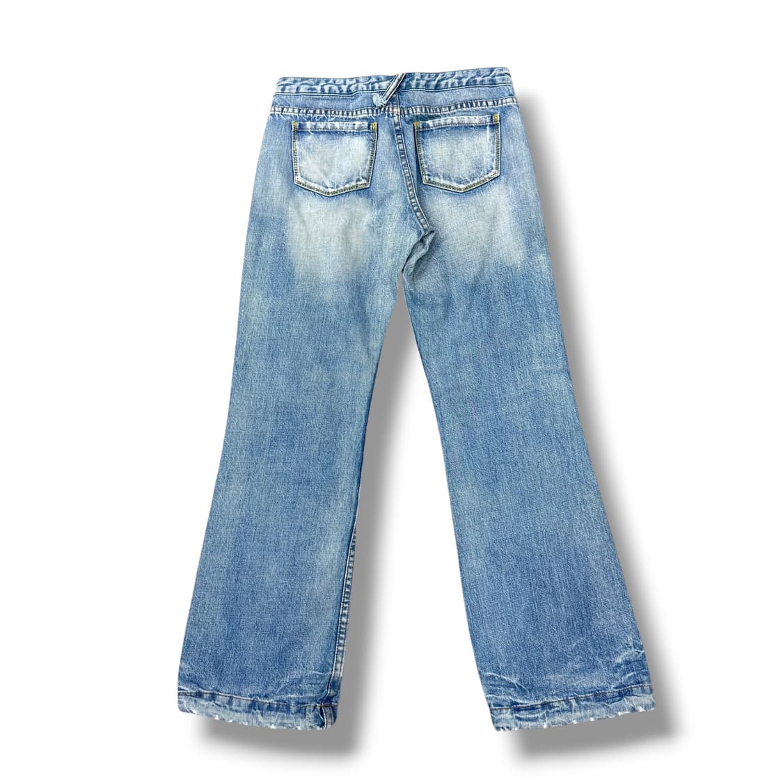 JPN 카고 지퍼디테일 워싱 데님 부츠컷팬츠 상품이미지2