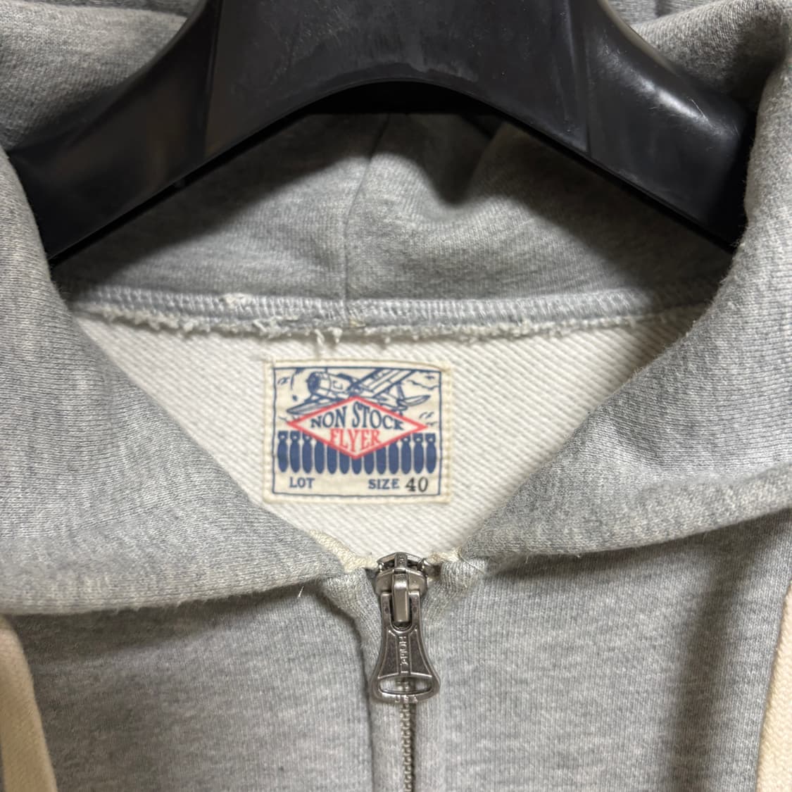 브론슨 논스탁 17.5 테리코튼 헤비 후드집업 / 그레이, 40(L) 상품이미지4