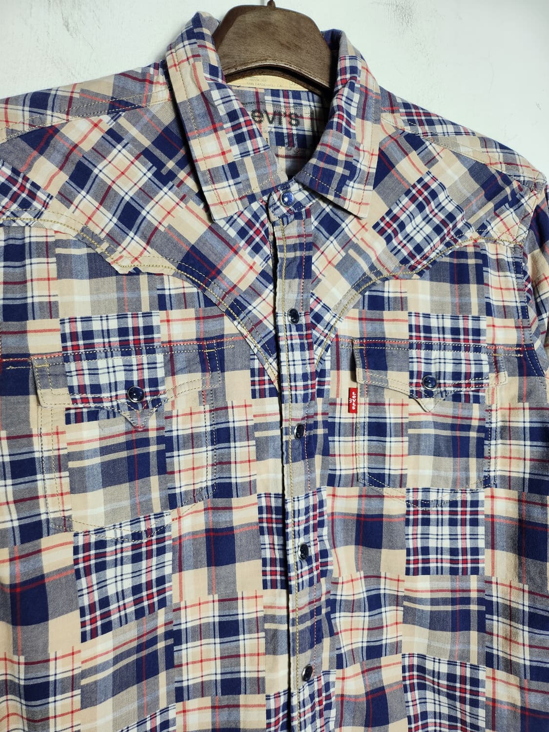 리바이스 패치워크 버튼 워크 셔츠 상품이미지4