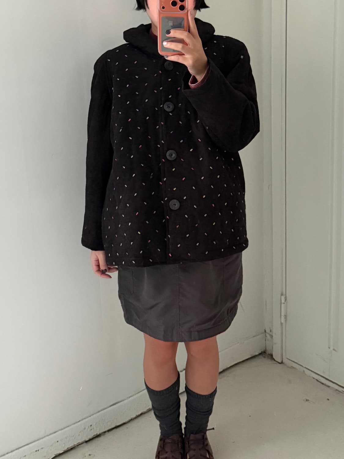 일본빈티지 Leespor 토핑 자수 패딩자켓 상품이미지4