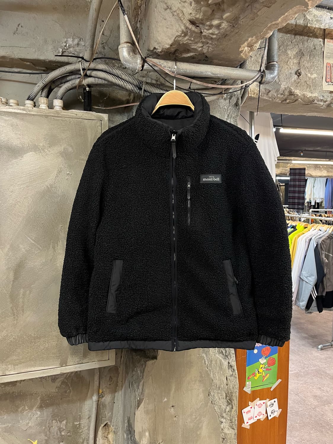 몽벨 리버시블 플리스 다운 패딩 자켓 블랙 #csz2651 상품이미지2