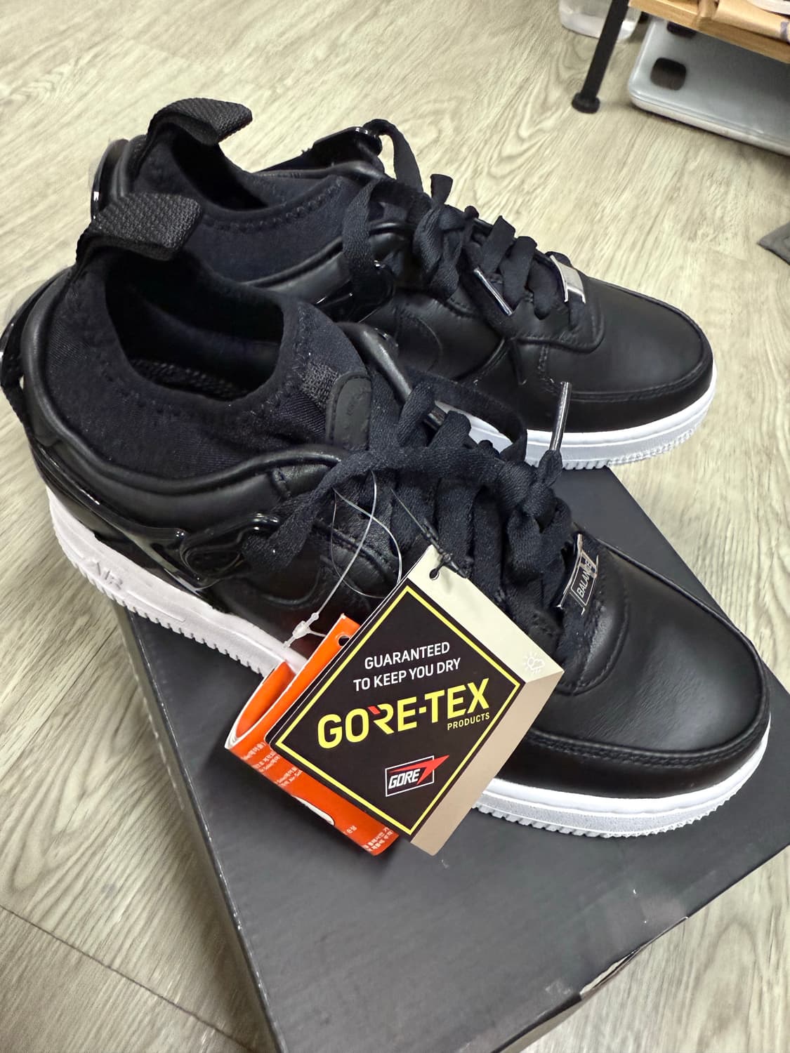 나이키 x 언더커버 에어포스 1 로우 SP 블랙 (고어텍스) 상품이미지5