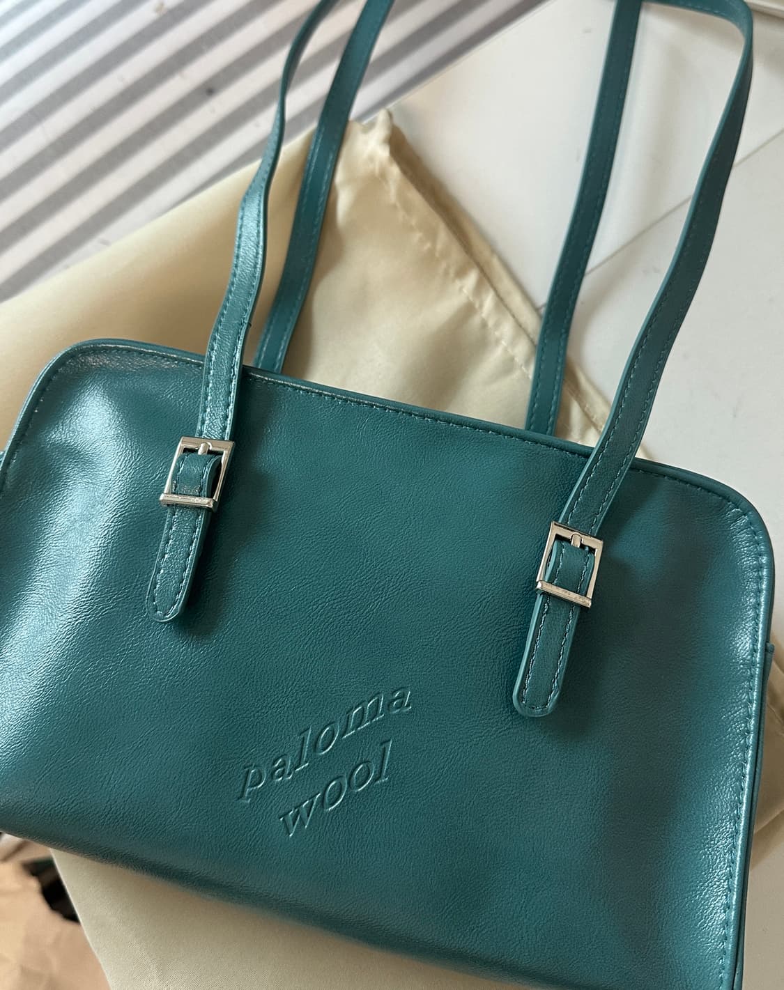 팔로마울 카예타노 볼링 숄더백 블루 상품이미지4