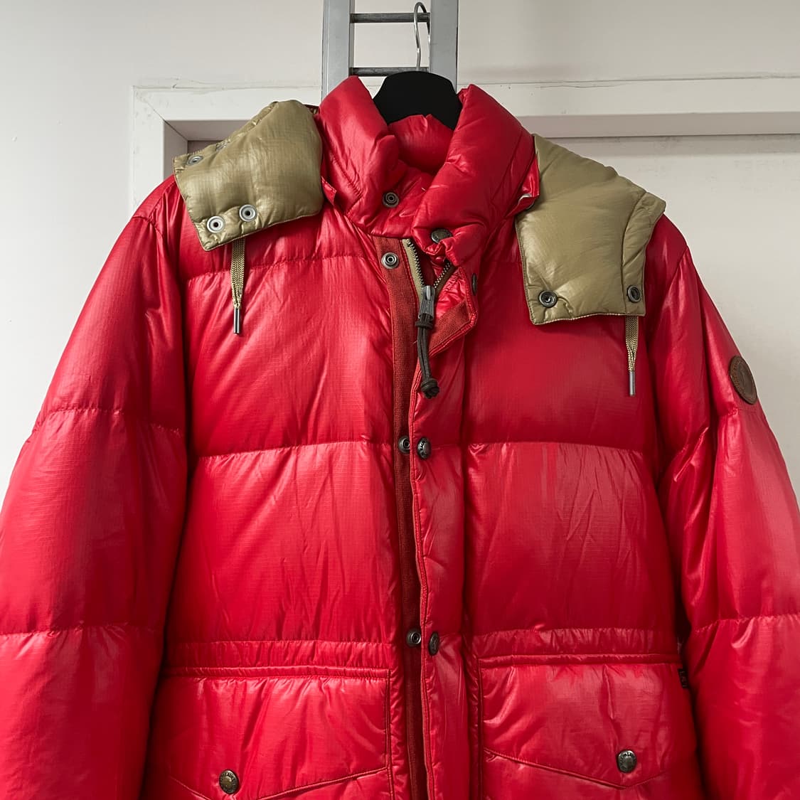 폴로 랄프로렌 레드 패딩 M 상품이미지2